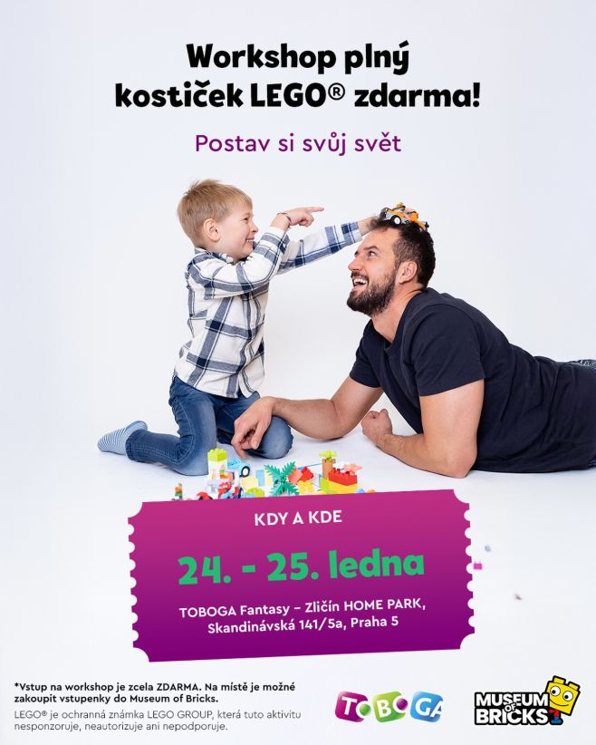 Postavte si svůj svět – a úplně ZDARMA! 🧱✨ Máte doma malého stavitele nebo sami milujete LEGO®? Tak tohle si nenechte...
